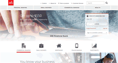Desktop Screenshot of mbfinancial.com